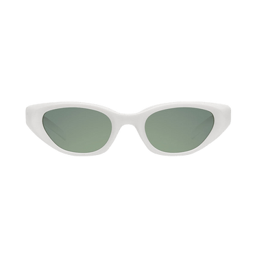 Gentle Monster Verse W2 Star Detail Cat Eye Sunglasses — White