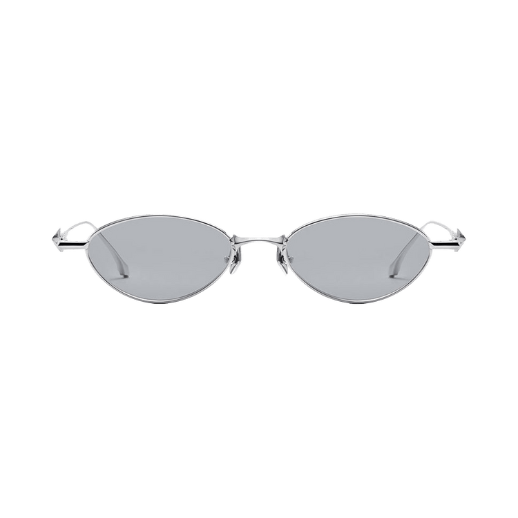 Gentle Monster Eden 02 Oval Frame Sunglasses — Silver
