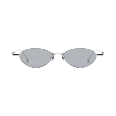 Gentle Monster Eden 02 Oval Frame Sunglasses — Silver