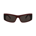 Balenciaga Cat Eye Frame Recycled Acetate Sunglasses — Red
