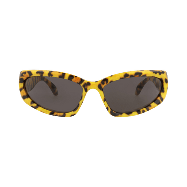 Balenciaga Shield Frame Bio Injection Sunglasses — Yellow