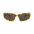 Balenciaga Shield Frame Bio Injection Sunglasses — Yellow