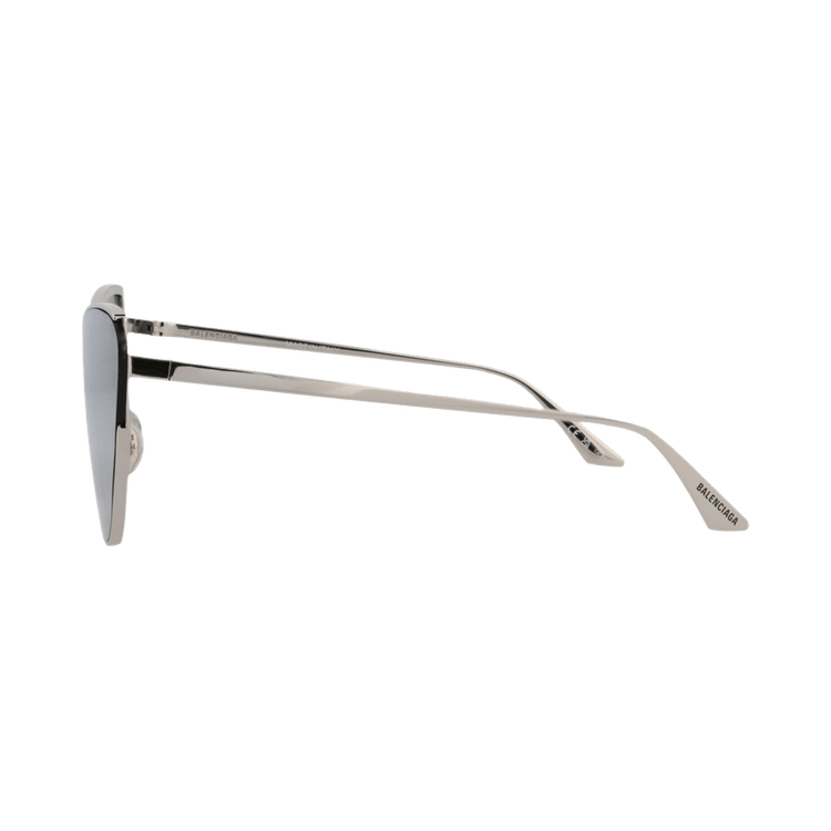 Balenciaga Cat Eye Frame Metal Sunglasses — Silver