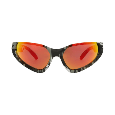 Balenciaga Shield Frame Bio Injection Rilsan Sunglasses — Grey
