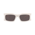 Balenciaga Square Frame Bio Injection Sunglasses — Cream