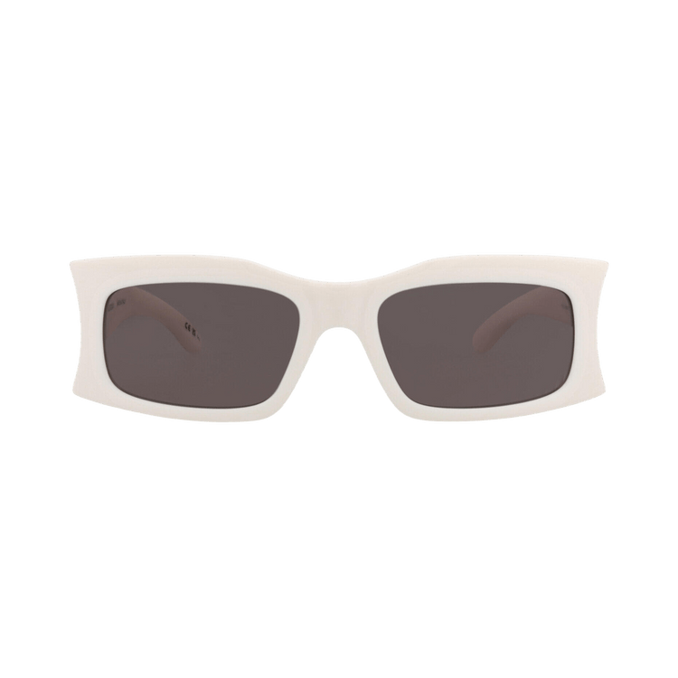Balenciaga Square Frame Bio Injection Sunglasses — Cream