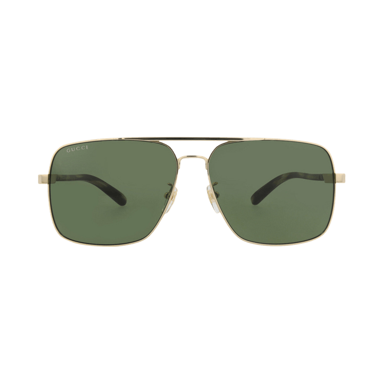 Gucci Aviator Frame Metal Sunglasses — Gold