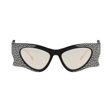 Gucci Cat Eye Frame Recycled Acetate Sunglasses — Black