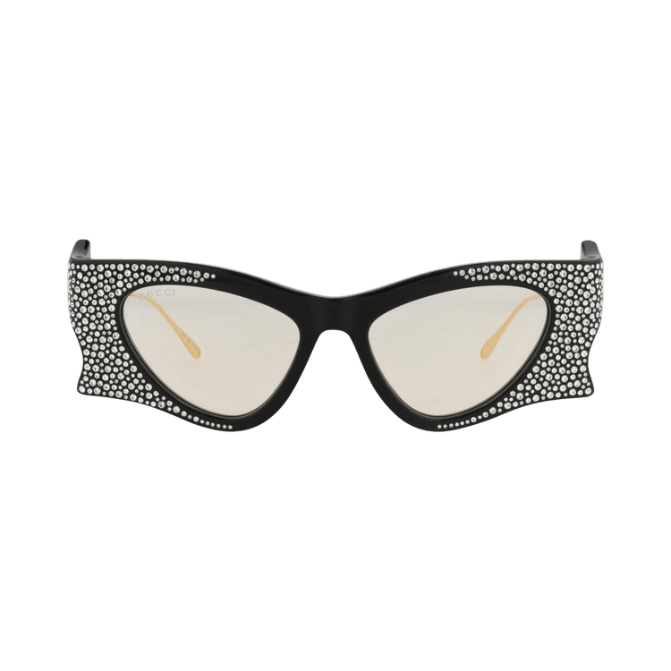 Gucci Cat Eye Frame Recycled Acetate Sunglasses — Black