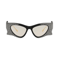 Gucci Cat Eye Frame Recycled Acetate Sunglasses — Black