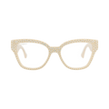 Gucci Cat Eye Frame Recycled Acetate Sunglasses — White
