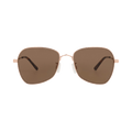 Alexander McQueen Square Frame Metal Sunglasses — Gold