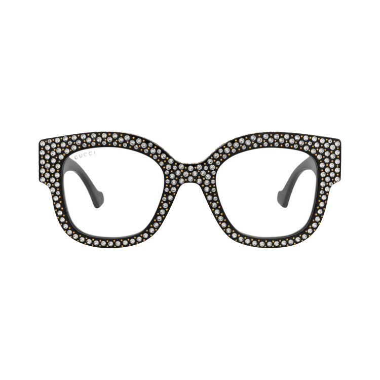 Gucci Square Frame Recycled Acetate Sunglasses — Black