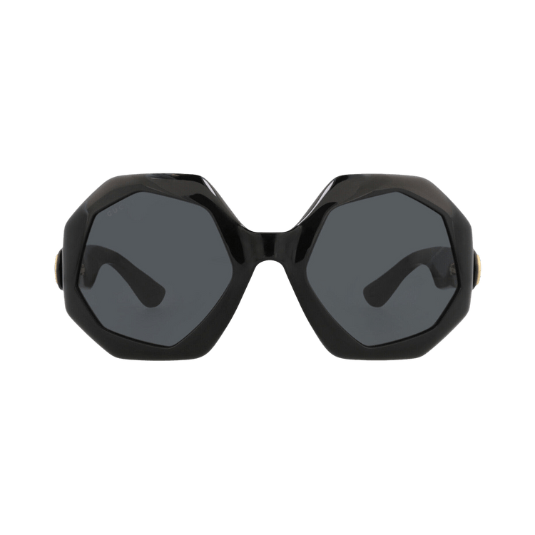 Gucci Round Frame Injection Sunglasses — Black