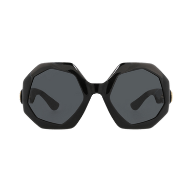 Gucci Round Frame Injection Sunglasses — Black