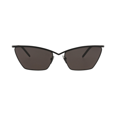 Saint Laurent Cat Eye Frame Metal Sunglasses — Black