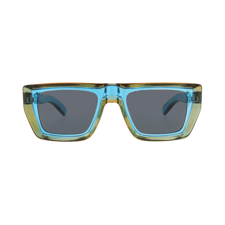 Gucci Square Frame Injection Sunglasses — Blue