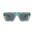 Gucci Square Frame Injection Sunglasses — Blue