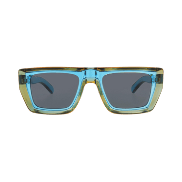 Gucci Square Frame Injection Sunglasses — Blue
