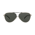 Saint Laurent Aviator Frame Metal Sunglasses — Silver