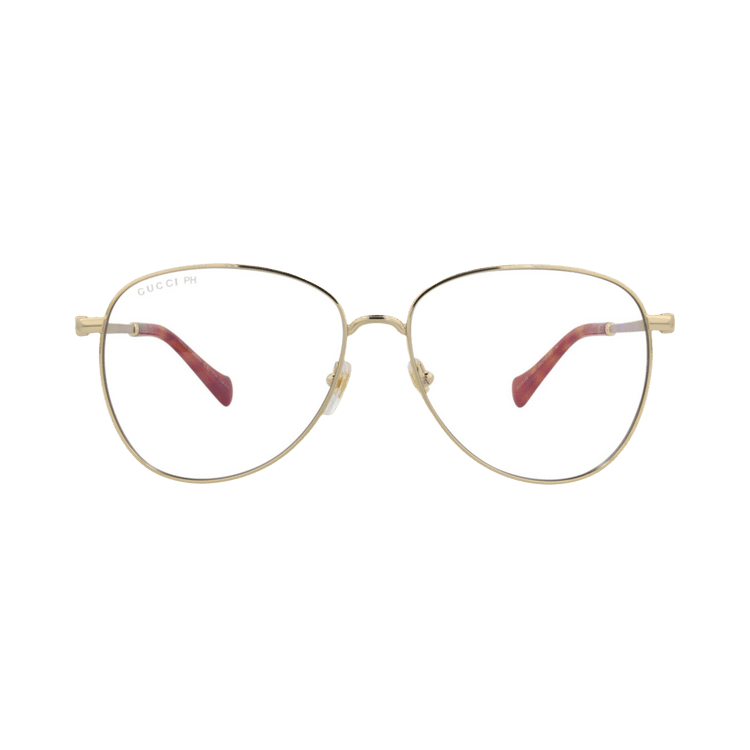 Gucci Aviator Frame Metal Sunglasses — Gold