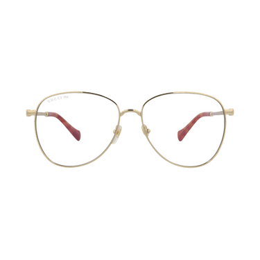 Gucci Aviator Frame Metal Sunglasses — Gold