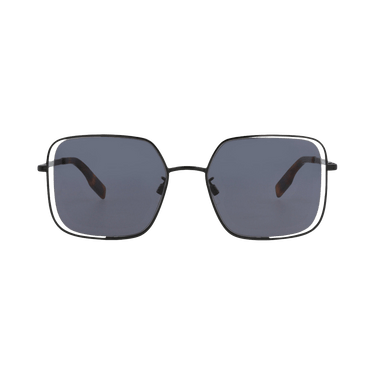Alexander McQueen Square Frame Metal Sunglasses — Black