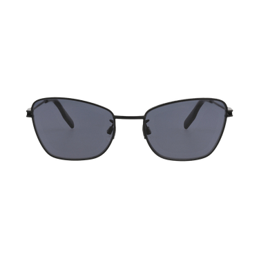 Alexander McQueen Cat Eye Frame Metal Sunglasses — Black