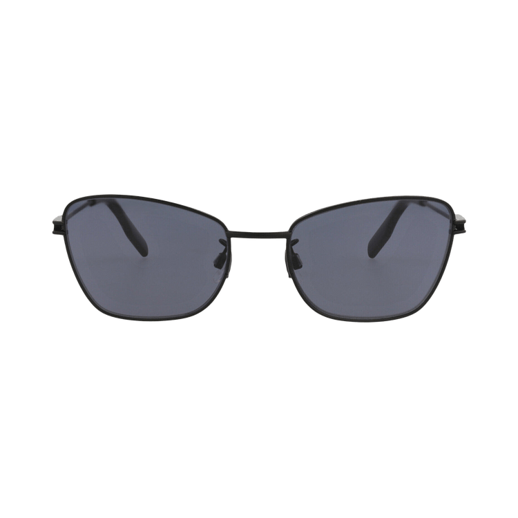 Alexander McQueen Cat Eye Frame Metal Sunglasses — Black