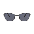 Alexander McQueen Cat Eye Frame Metal Sunglasses — Black