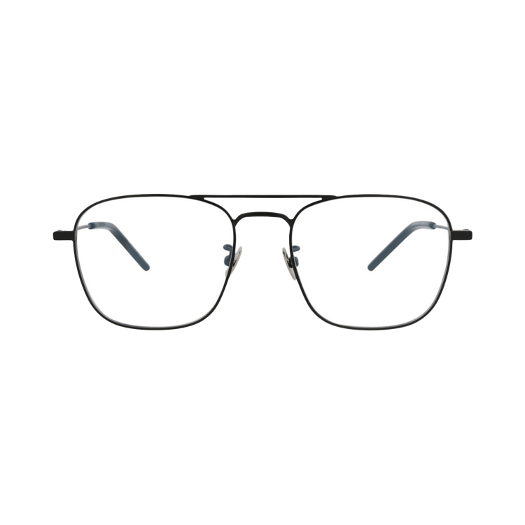 Saint Laurent Aviator Frame Metal Sunglasses — Black