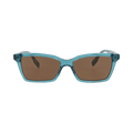 Alexander McQueen Square Frame Acetate Sunglasses — Blue