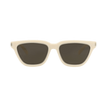 Saint Laurent Cat Eye Frame Recycled Acetate Sunglasses — White