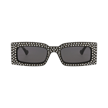 Gucci Square Frame Recycled Acetate Sunglasses — Black