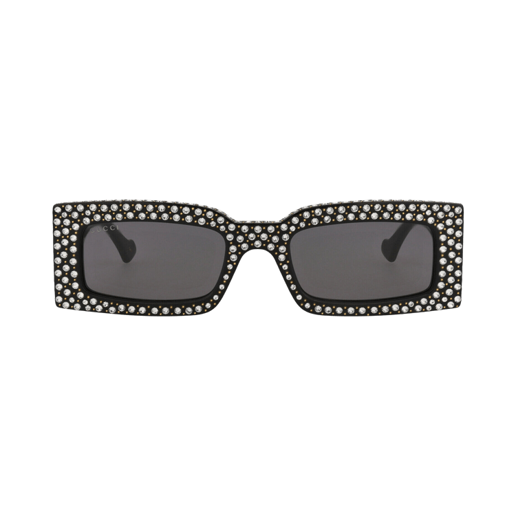 Gucci Square Frame Recycled Acetate Sunglasses — Black