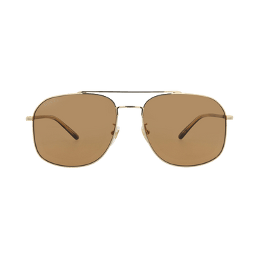 Gucci Aviator Frame Metal Sunglasses — Gold