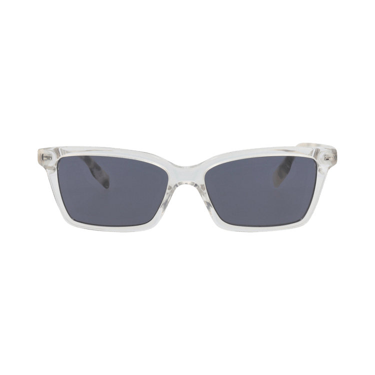 Alexander McQueen Square Frame Acetate Sunglasses — White