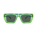 Gucci Square Frame Injection Sunglasses — Green