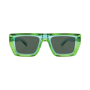 Gucci Square Frame Injection Sunglasses — Green