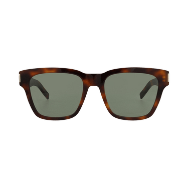 Saint Laurent Square Frame Acetate Sunglasses — Brown