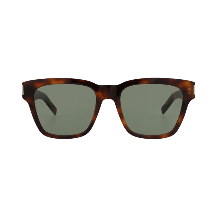 Saint Laurent Square Frame Acetate Sunglasses — Brown
