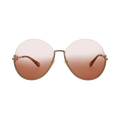 Chloé Round Frame Metal Sunglasses — Gold