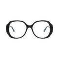 Chloé Round Frame Recycled Acetate Sunglasses — Black