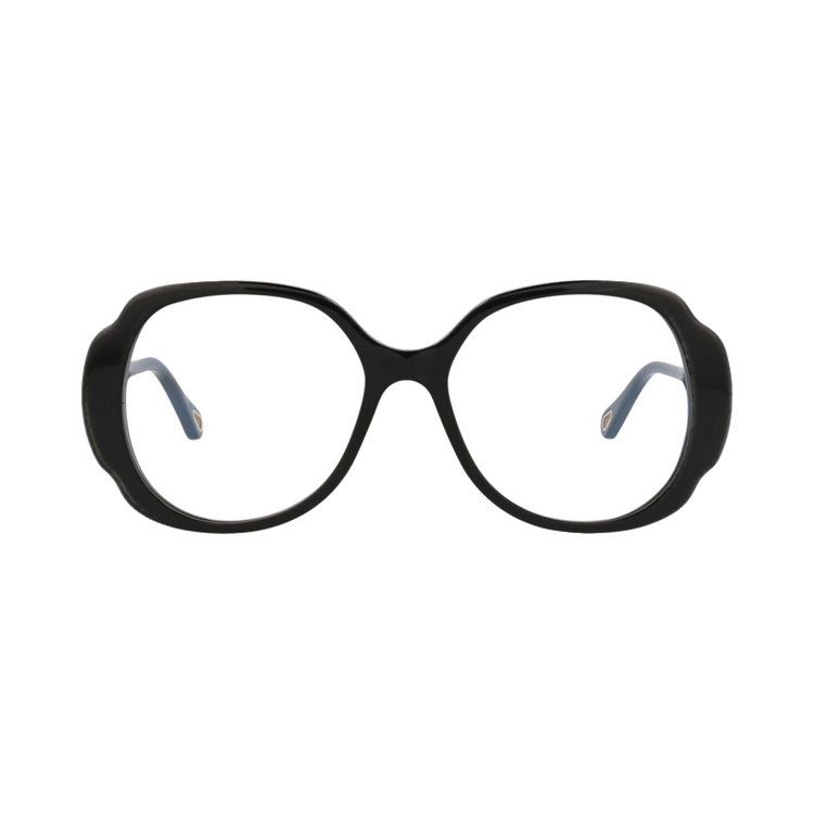 Chloé Round Frame Recycled Acetate Sunglasses — Black