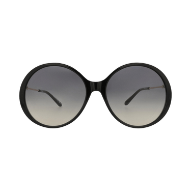 Chloé Round Frame Recycled Acetate Sunglasses — Black