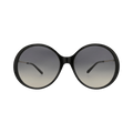 Chloé Round Frame Recycled Acetate Sunglasses — Black