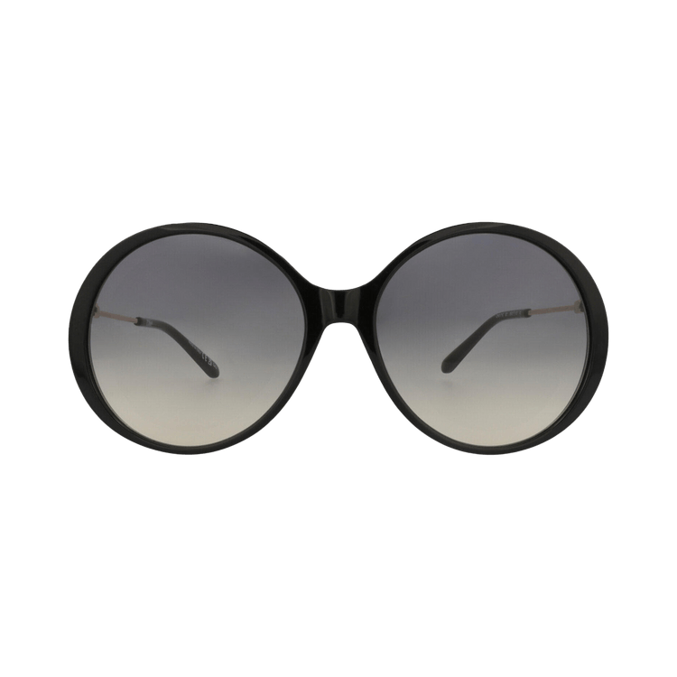 Chloé Round Frame Recycled Acetate Sunglasses — Black