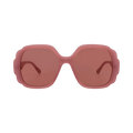 Chloé Round Frame Recycled Injection Sunglasses — Purple