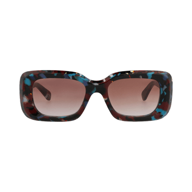 Chloé Square Frame Recycled Acetate Sunglasses — Brown