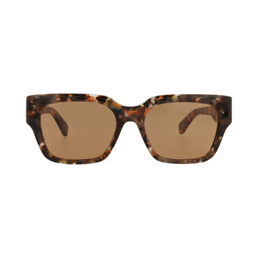 Chloé Square Frame Recycled Acetate Sunglasses — Brown